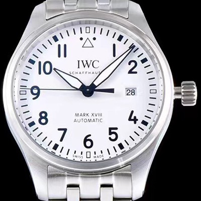 홍콩명품 [아이더블유씨] 남성용 파일럿 마크18 IW327002 스틸 화이트 다이얼 스틸 브레이슬릿 IWC0220 v 