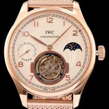 홍콩명품 [아이더블유씨] 남성용 IWC 포르투기즈 투어빌론 문페이즈 파워리져브 로즈골드 화이트 다이얼 로즈골드 메쉬 브레이슬릿 IWC0220 5 